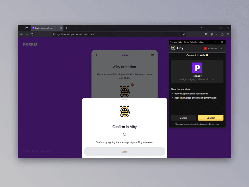 Screenshot of the Ably extension permissions request screen