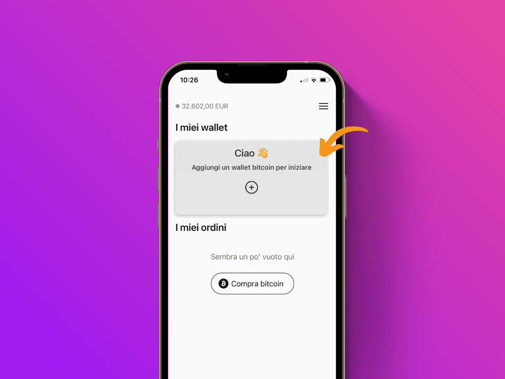 Schermata dell'app Pocket con il puntatore sulla piastrella 