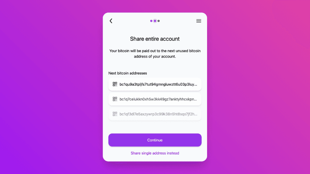 Screenshot of different ethereum addresses in the Pocket widget