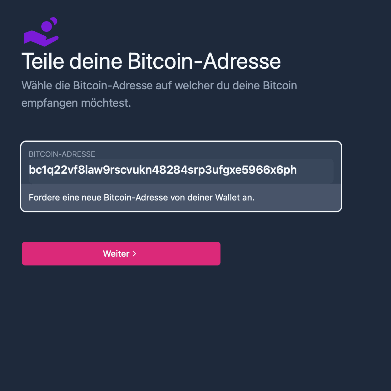 Paste Ethereum address