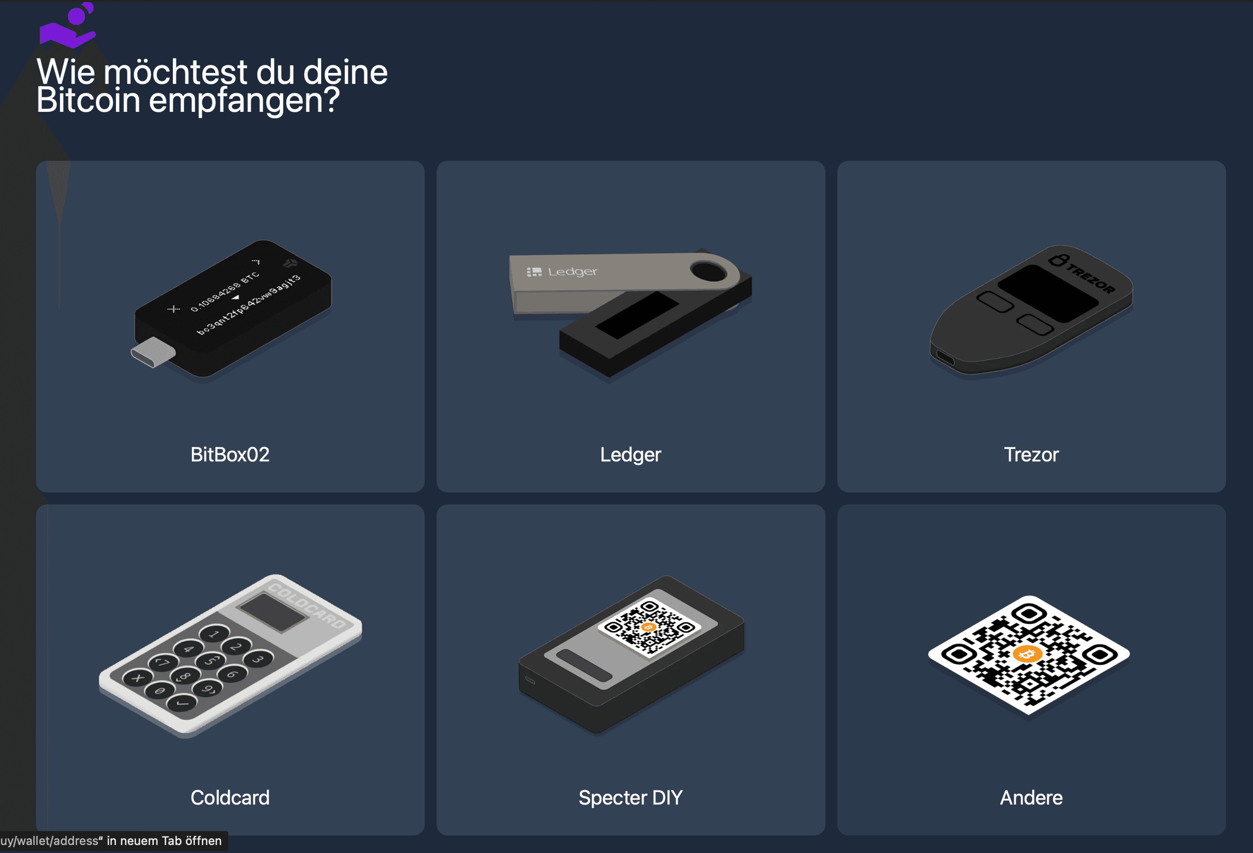 Choose other Wallet