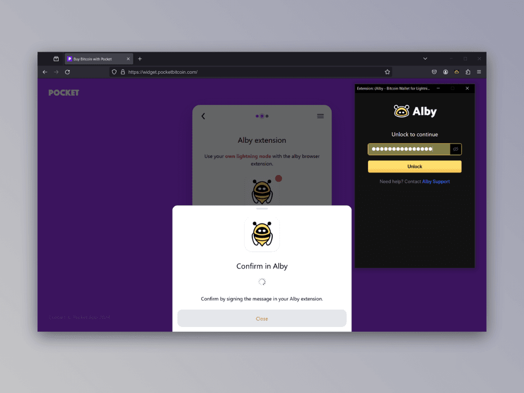 Screenshot of the Ably extension login_screen
